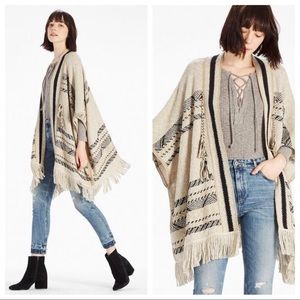 Lucky Brand Beige Poncho